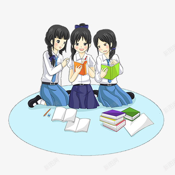 卡通学生元素png免抠素材_新图网 https://ixintu.com 人物形象 免抠图 卡通 卡通人物 卡通可爱 卡通学生 学习 学生 小学生 小朋友 手绘 手绘可爱