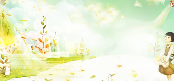 春季淘宝通栏海报jpg设计背景_新图网 https://ixintu.com 1920通栏海报 儿童背景 卡通背景 可爱 春季海报 鞋子海报