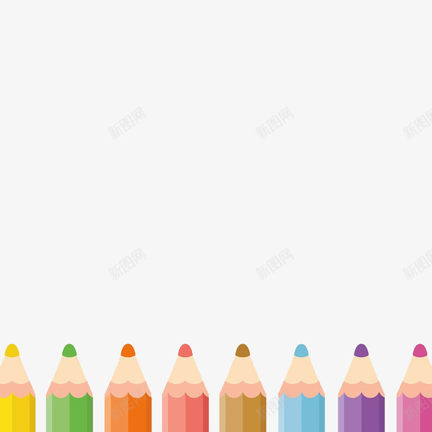 卡通手绘彩色蜡笔png免抠素材_新图网 https://ixintu.com 卡通 学习 手绘 蜡笔