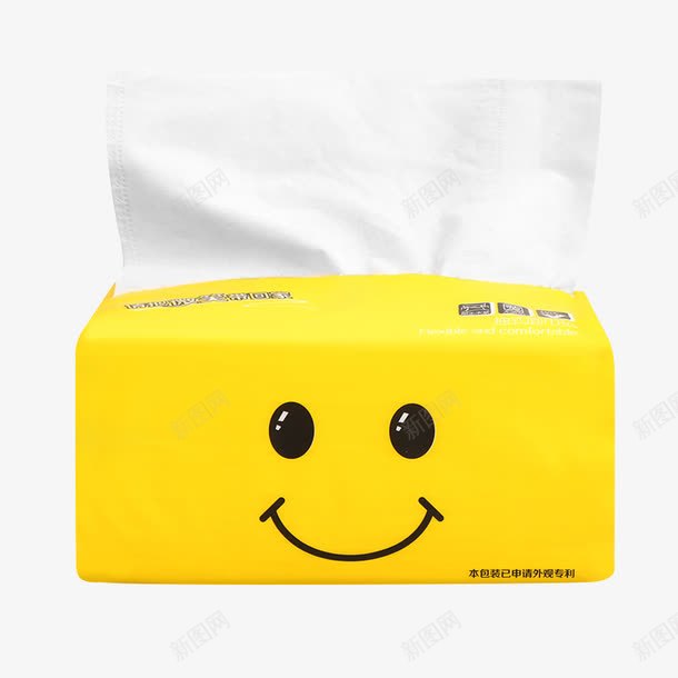 笑脸图案抽纸png设计背景_新图网 https://ixintu.com 卫生纸包装 实物 实物图片 抽纸包装 抽纸实物 笑脸图案抽纸 餐巾纸 黄色包装 黄色笑脸抽纸