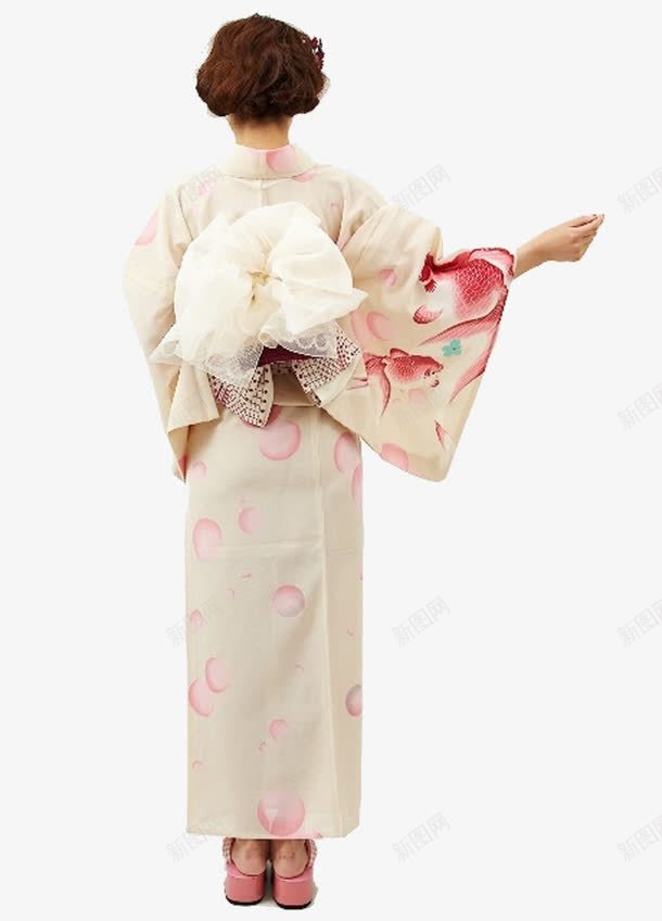 和服png免抠素材_新图网 https://ixintu.com 丝绸 日本 白色