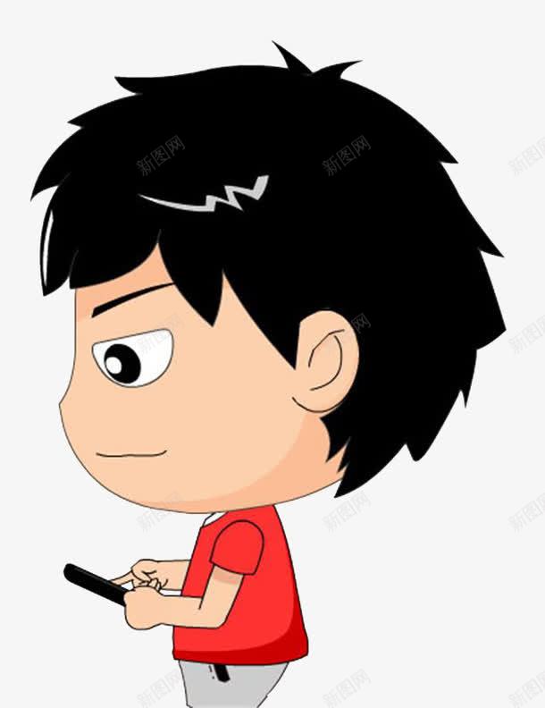 学生低头族png免抠素材_新图网 https://ixintu.com 低头族 免扣源文件 手机迷 玩手机 青少年