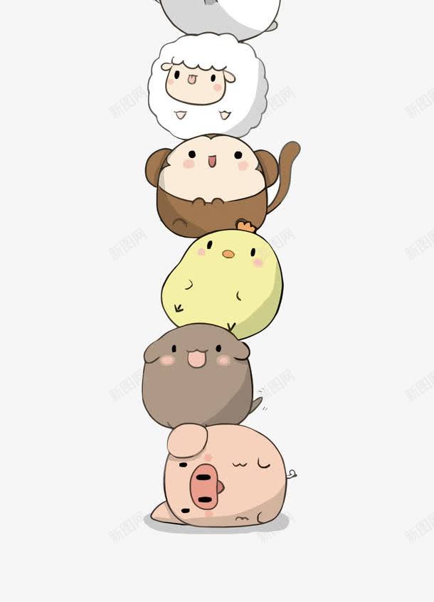 十二生肖png免抠素材_新图网 https://ixintu.com 十二生肖矢量 卡通 可爱 生肖