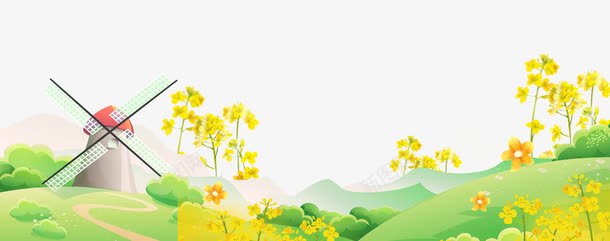 油菜花节春天旅游海报png免抠素材_新图网 https://ixintu.com 唯美 女孩 婺源 手绘 春天旅游 春季 油菜花 油菜花节 赏花