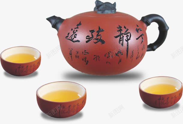 装饰png免抠素材_新图网 https://ixintu.com 中国传统 中式茶具 产品实物 传统茶具 古典 古典茶壶 杯子 瓷壶 紫砂 茶具 茶壶 茶杯 茶水 茶盖 茶碗 茶身 茶道