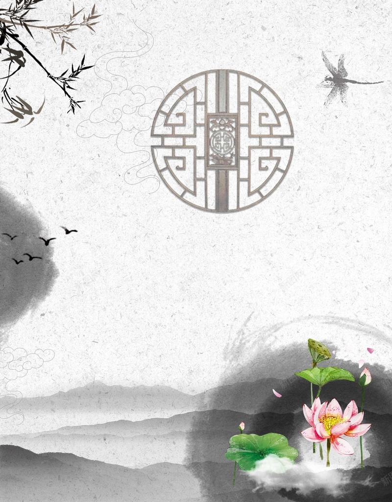 荷塘月色荷花黑白水墨中国风背景psd设计背景_新图网 https://ixintu.com 中国戏曲 中国风 佛缘 促销 唯美 国学 国庆节 图说价值观 夏天 夏季 小清新 山水画 手绘 文艺 文言文 正能量 民国风 水墨 水墨画 海报 禅道 节气 荷叶 荷塘月色 荷花 荷花插画