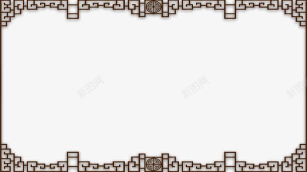 中国风方框花纹png免抠素材_新图网 https://ixintu.com 中国风窗花 手绘 手绘方框 木质窗花 窗花