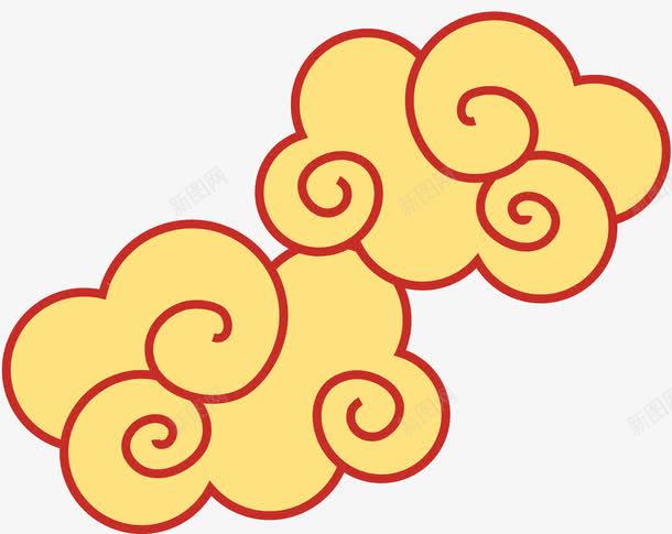 装饰手绘中国风祥云png免抠素材_新图网 https://ixintu.com 中国风 云朵 新年装饰 祥云 祥瑞 装饰图案