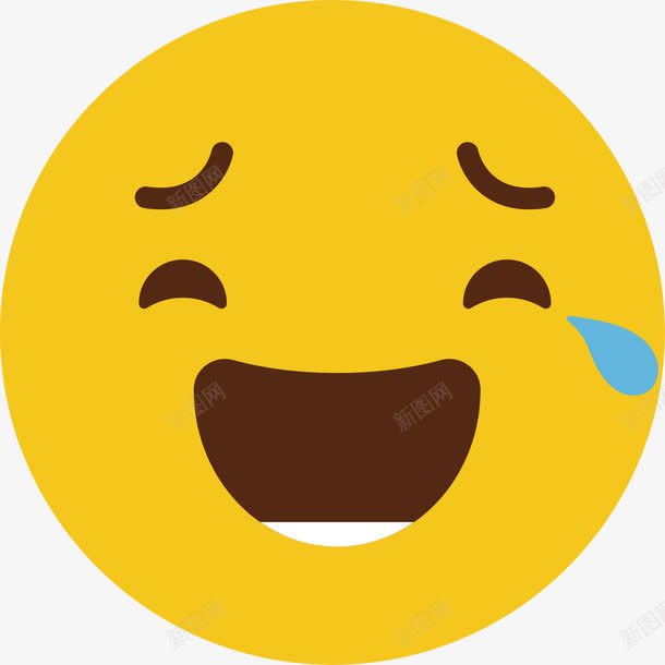 黄色可爱圆脸哭笑表情png免抠素材_新图网 https://ixintu.com QQ表情 冷漠表情 卡通表情 吓到冒汗 大哭表情 微信表情 搞笑表情 点赞 狗表情 矢量表情 苦笑 表情包 贴吧表情