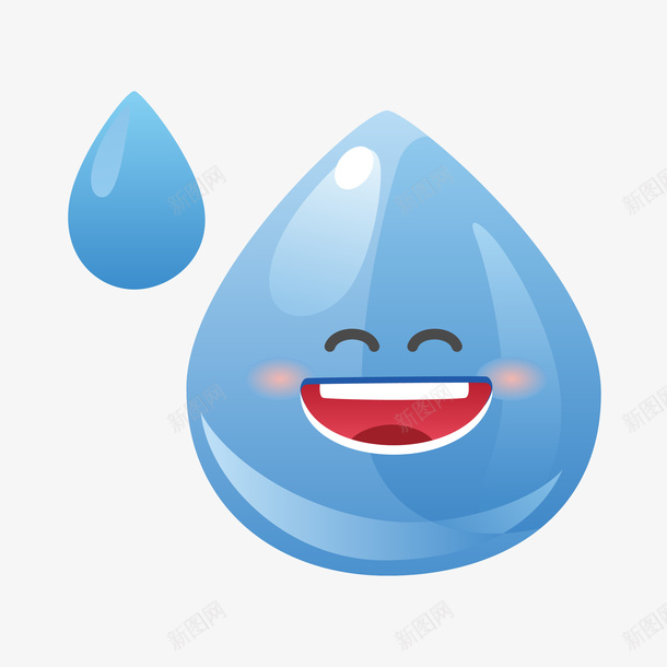 可爱小清新装饰海报装饰水滴png免抠素材_新图网 https://ixintu.com PPT模板设计 卡通装饰 封面设计 小清新插画 广告设计 文艺风装饰图案 水滴 海报设计