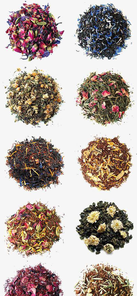鲜花茶叶png免抠素材_新图网 https://ixintu.com 干茶 文艺 清新 玫瑰茶 花茶 菊花图案 菊花茶 鲜花