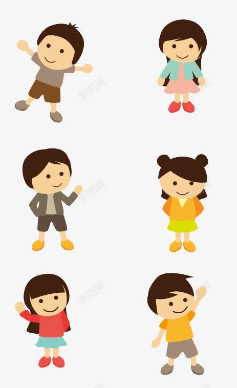 卡通小人png免抠素材_新图网 https://ixintu.com 卡通 可爱 学生 孩子 小人 鼠绘