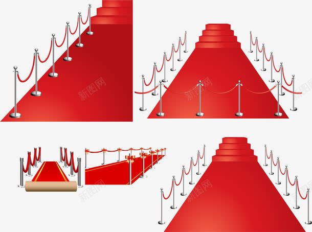 精美红地毯矢量图eps免抠素材_新图网 https://ixintu.com 仪式 地毯 婚庆 庄重 庆典 春节地毯 楼梯 矢量图 矢量素材 礼仪 立柱 精美 红地毯 红绳 花