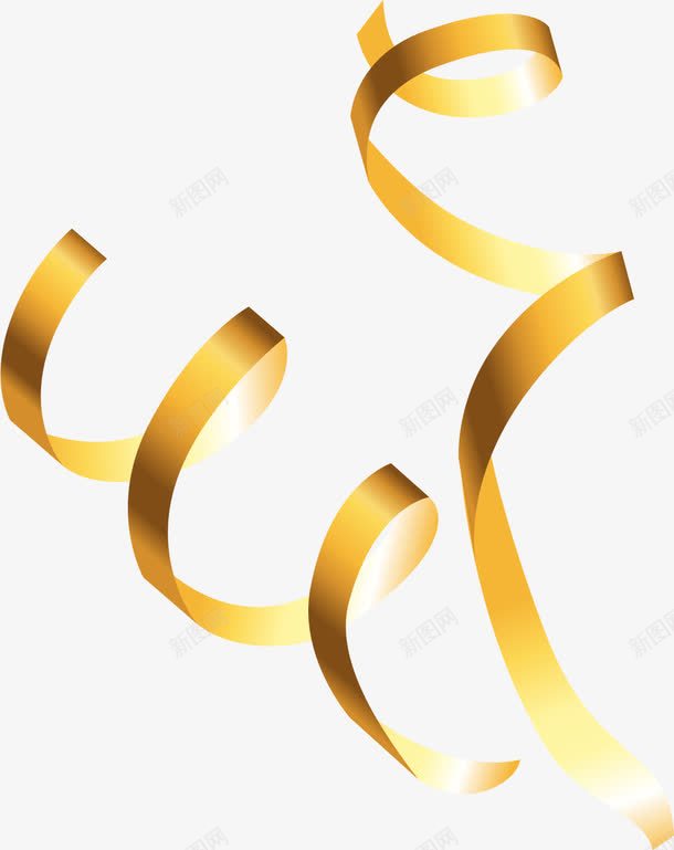 手绘黄色丝带png免抠素材_新图网 https://ixintu.com 丝带 光晕 唯美 手绘 旋转 渐变 简约 黄绸子 黄色