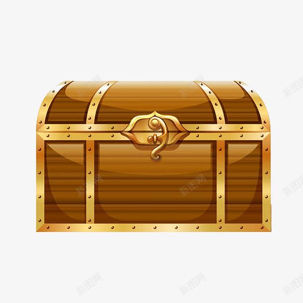 金色百宝箱png免抠素材_新图网 https://ixintu.com 复古 百宝箱 箱子 金色