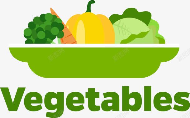 绿色果蔬标签png免抠素材_新图网 https://ixintu.com Vegetables 免抠PNG 卡通 市场 新鲜 有机蔬菜 水果 英文 蔬菜