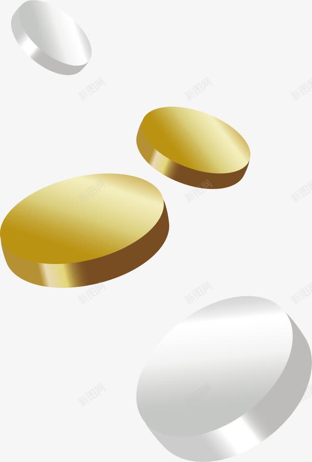 卡通金币游戏金币图标png_新图网 https://ixintu.com 一堆金币 淘金币 淘金币logo 漂浮金币 红包金币 送淘金币 金币 金币堆 金币红包