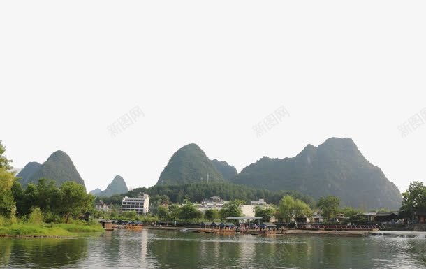 自然风景png免抠素材_新图网 https://ixintu.com 国内名景 国内旅游 小镇 山河 怡人风景 旅游 桂林山水 漓江 青山绿水 风景胜地