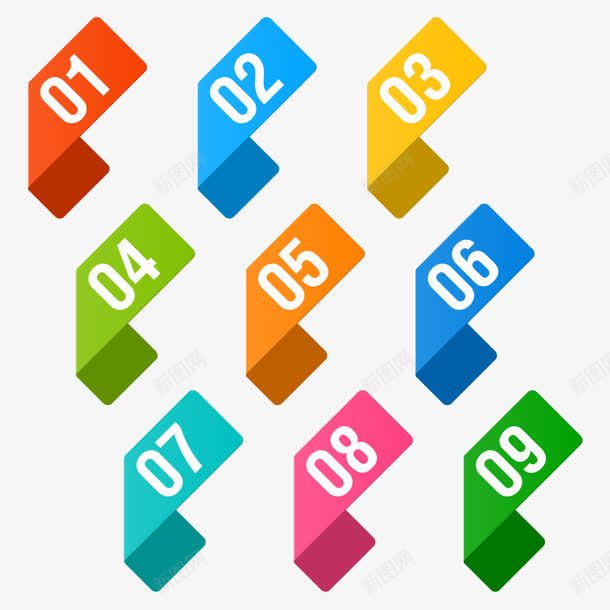 数字bannerpng免抠素材_新图网 https://ixintu.com banner 卷起的书页 卷页 数字banner 数字标签 数字编号 立体数字 网页元素