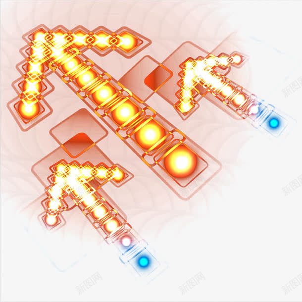 炫酷光效箭头png免抠素材_新图网 https://ixintu.com 光效 光效箭头 炫光 炫酷箭头 科技箭头 箭头