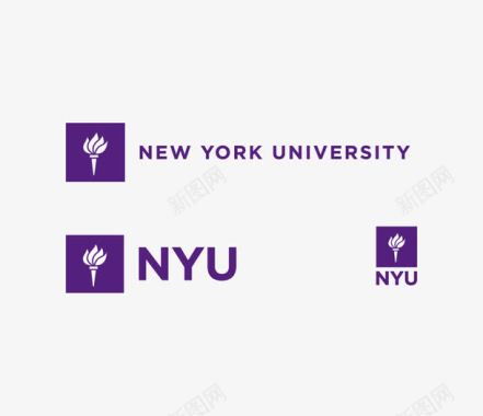 纽约大学logo矢量图图标图标