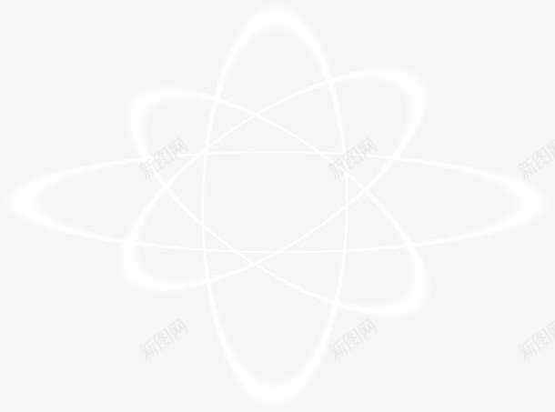 白色线条花朵光效png免抠素材_新图网 https://ixintu.com 白色 线条 花朵