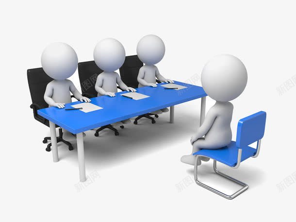 正在面试的小人png免抠素材_新图网 https://ixintu.com 3D小人 专业团队 团队协作 团队的凝聚力 团队面试 房间 正在 考官 面试 面试考官