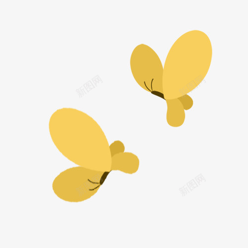 黄色蝴蝶手绘插画png免抠素材_新图网 https://ixintu.com 你好春天 扁平化 春天 春游踏青 蝴蝶 装饰 黄色蝴蝶手绘插画 黄蝶