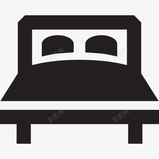 双人大床图标png_新图网 https://ixintu.com 休息 卧室 家具 床 床平面图 建筑 房间 睡觉