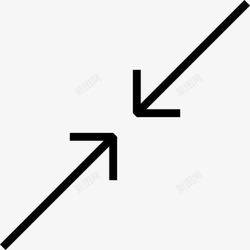 斜图标png_新图网 https://ixintu.com 多媒体选项 大小 对角 尺寸 箭头光标