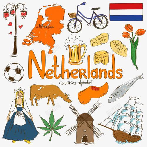 荷兰文化png免抠素材_新图网 https://ixintu.com Netherlands 卡通 啤酒 奶牛 奶酪 手绘 手绘沙丁鱼 民族文化 沙丁鱼 风车