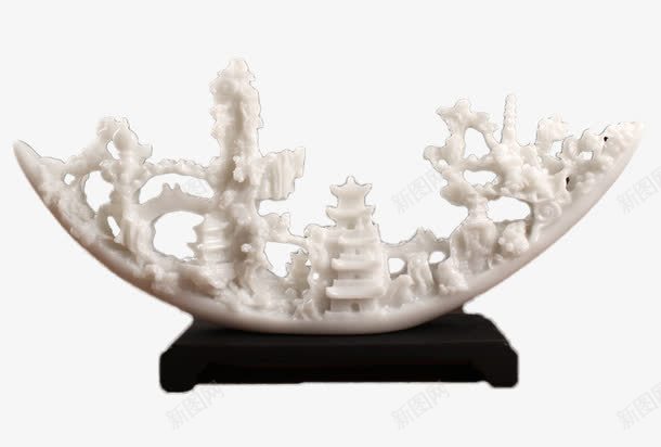 白玉象牙造型摆件png免抠素材_新图网 https://ixintu.com 产品实物 家居装饰 工艺品 摆件 玉 装饰品