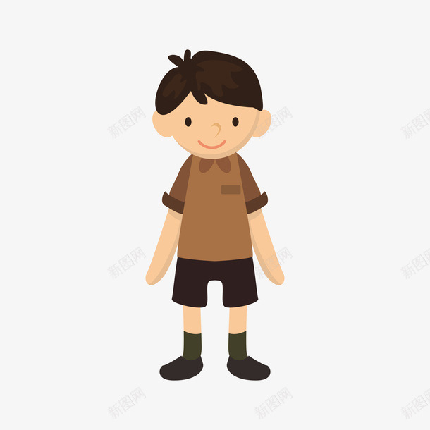 手绘卡通穿短裤学生png免抠素材_新图网 https://ixintu.com PPT制作设计 人物 人物介绍 动漫人物 卡通人物 学生 手抄报制作 海报设计 男孩 装饰设计