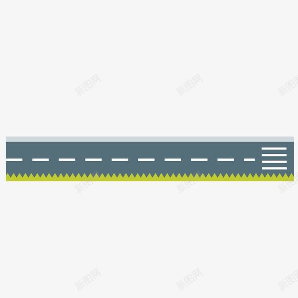 卡通手绘马路png免抠素材_新图网 https://ixintu.com 手绘素材 道路 马路
