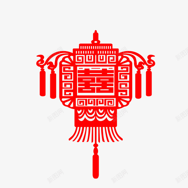 春节喜字灯笼挂件款式png免抠素材_新图网 https://ixintu.com 中国风 喜字灯笼 好看 挂件款式 春节挂件