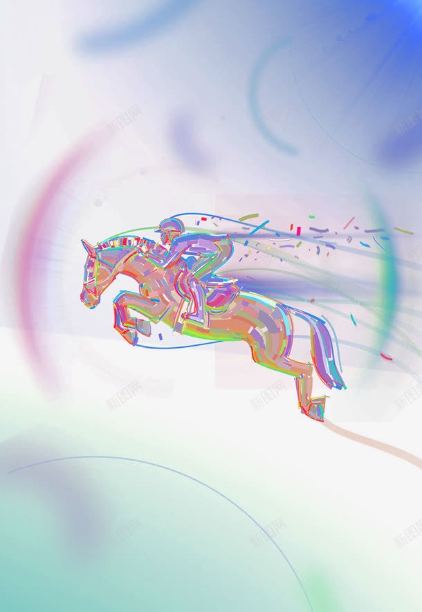 赛马的人光效png免抠素材_新图网 https://ixintu.com 光射线 光效 光照 曲折 炫彩 科技炫光 线性光 线条 舞台光