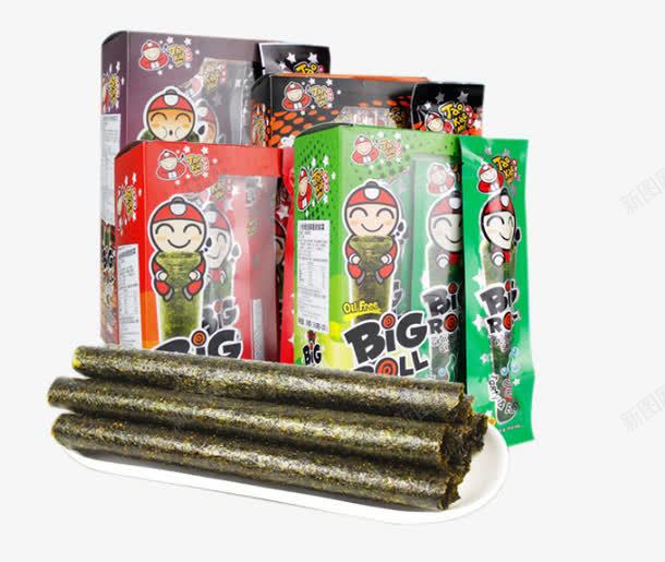 泰国进口小老板海苔卷png免抠素材_新图网 https://ixintu.com png图片素材 产品实物 免费png素材 即食烤海苔零食品 原味脆紫菜卷 泰国进口小老板海苔卷 绿色食品