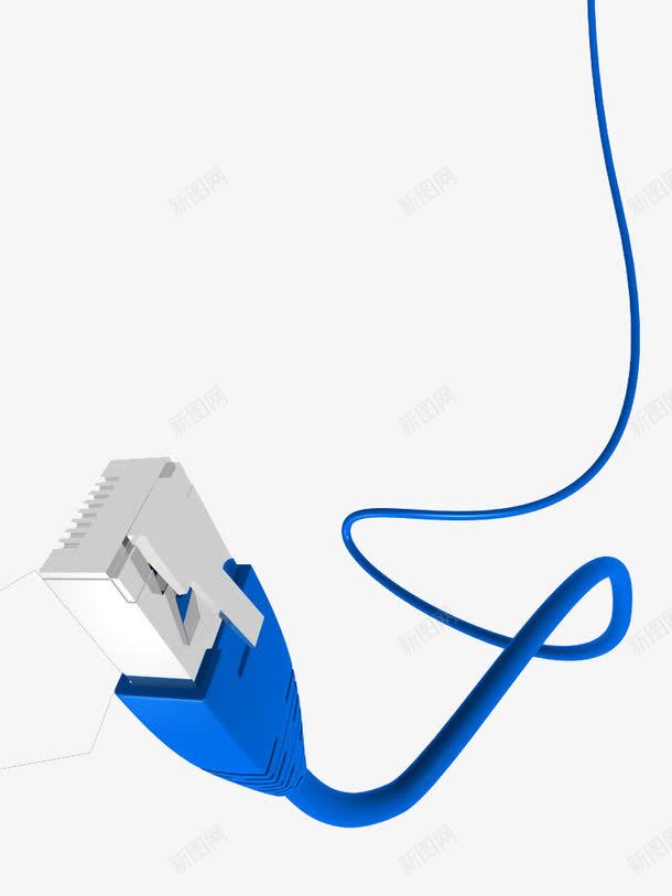 一根网线png免抠素材_新图网 https://ixintu.com 水晶头 线条 网线 网络