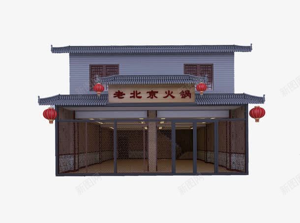 中式门头徽派火锅店png免抠素材_新图网 https://ixintu.com 中式 古典 古典门头 建筑 徽派 火锅店 美食 门头 餐饮