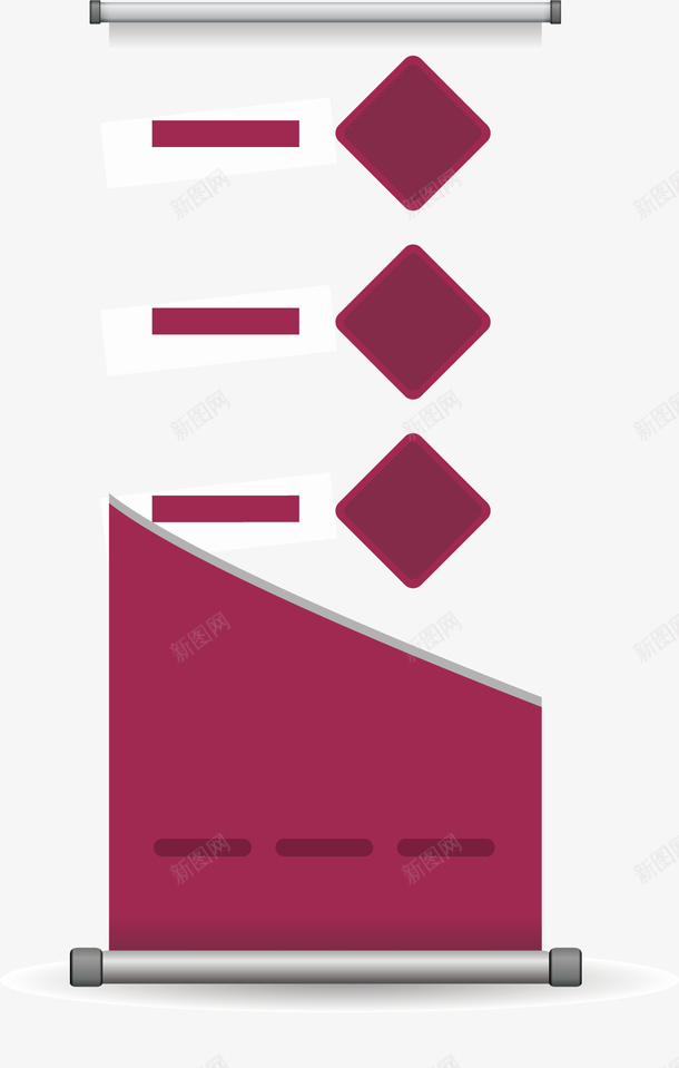 红色简介易拉宝矢量图ai免抠素材_新图网 https://ixintu.com X展架 公司简介易拉宝 宣传展板 展板设计 展架 展架模板 广告设计 易拉宝版式 矢量图
