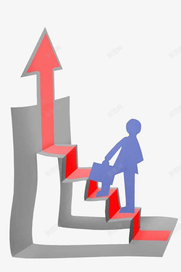 晋升阶梯png免抠素材_新图网 https://ixintu.com 上升 上市 企业 指标 晋升 晋升阶梯 箭头 财富 阶梯