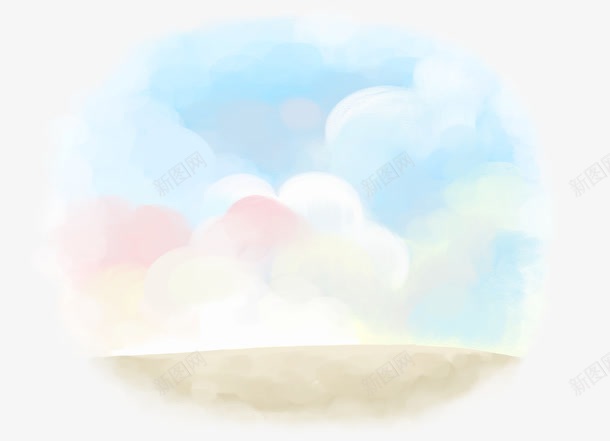 梦幻背景png免抠素材_新图网 https://ixintu.com PNG PNG免费下载 PNG图片 幼儿园 梦幻 水粉 童真 童趣