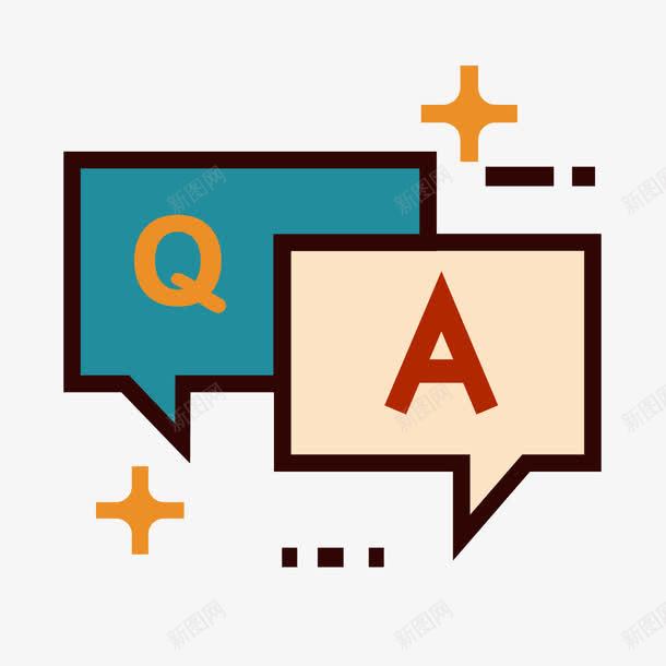 扁平化问答图标png_新图网 https://ixintu.com UI图标 一问一答 扁平化UI 手机图标 游戏UI 界面UI 网页UI 问答