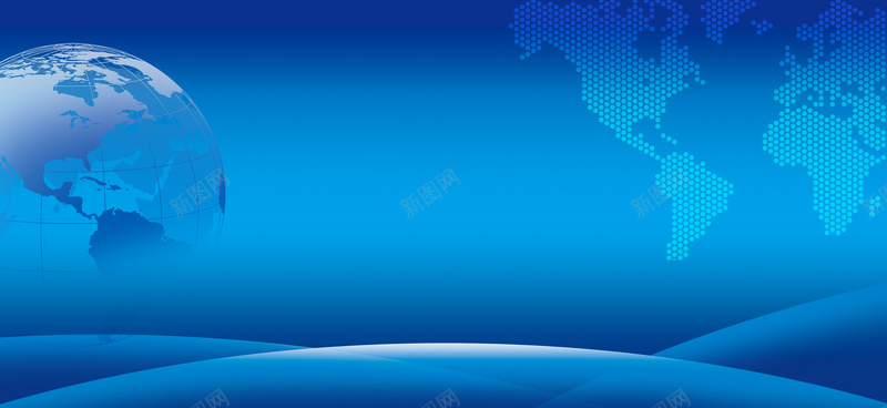 蓝色科技背景psd设计背景_新图网 https://ixintu.com 世界地形图 会议背景 地球 新闻发布会 科技 蓝色