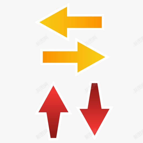 指向箭头矢量图ai免抠素材_新图网 https://ixintu.com 导向 指引 方向 目标 矢量图