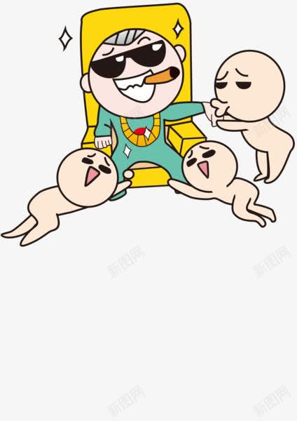 土豪我们做朋友吧png免抠素材_新图网 https://ixintu.com 土豪 大款卡通 搞笑