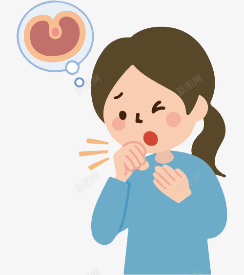 手绘卡通小姑娘咳嗽png免抠素材_新图网 https://ixintu.com 不舒服 儿童感冒 卡通 卡通人物咳嗽 卡通咳嗽 咳嗽 嗓子不舒服 感冒 流感 流感病毒卡通 生病 症状 难受