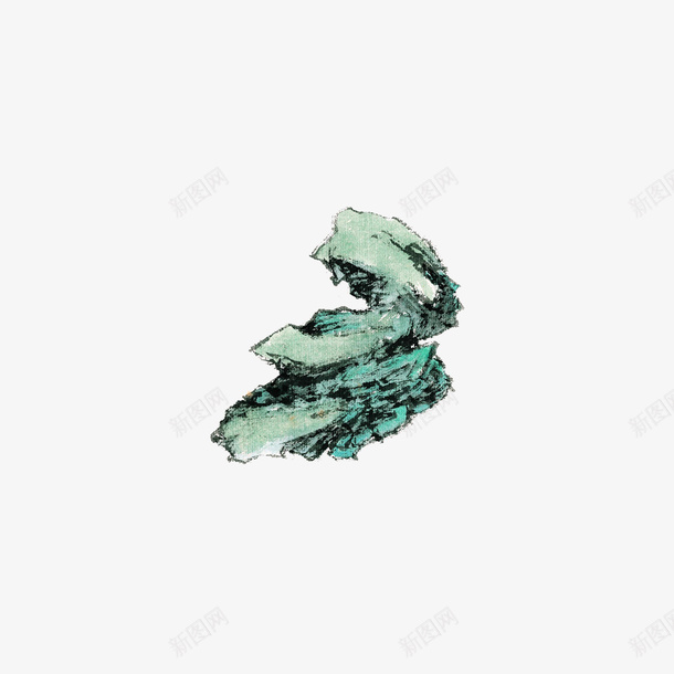中国风山水湿墨画png免抠素材_新图网 https://ixintu.com 中国风 国画 国画山水 国画石头 山水湿墨 水墨画 水墨石头 石头