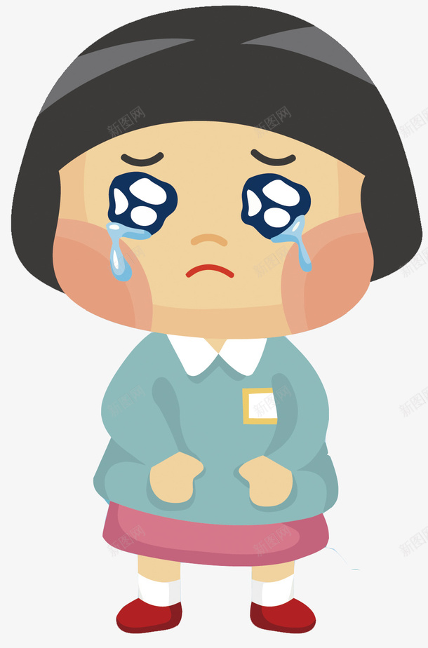 伤心哭泣的小孩矢量图eps免抠素材_新图网 https://ixintu.com 伤心 卡通 哭泣 小孩PNG矢量图 小孩免扣PNG图 手绘 眼泪 矢量小孩 矢量图