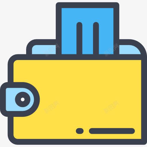 钱标图标png_新图网 https://ixintu.com 业务 传递 名片 商业和金融 识别 身份 身份证 钱包